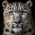 Portrait of a leopard. Generative AI Royalty Free Stock Photo