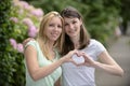 Portrait of a lesbian couple Royalty Free Stock Photo