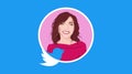 Portrait of Linda Yaccarino, Twitter logo.May 12, 2023, Elon Musk named Linda Iaccarino CEO of Twitter