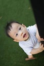 Portrait of little Asian baby boy Royalty Free Stock Photo