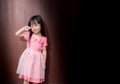 Portrait of a little Asian kid girl Royalty Free Stock Photo