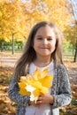 Portrait of a little beautiful girl six years old Royalty Free Stock Photo