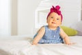 Portrait of little beautiful stylish baby girl Royalty Free Stock Photo