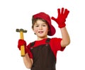 Little carpenter Royalty Free Stock Photo