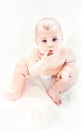 Portrait of a little cute baby Royalty Free Stock Photo