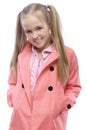 Portrait of little fair haired girl Royalty Free Stock Photo