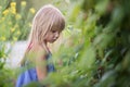 Portrait of Little girl outside. Royalty Free Stock Photo