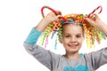 Portrait of a little happy girl. Royalty Free Stock Photo