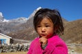 Portrait of little nepalese girl