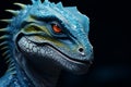 Portrait of lizard, reptile. Beautiful illustration picture. Generative AI
