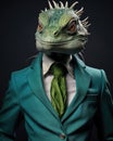 Reptiloid humanoid. Portrait of a lizard woman Royalty Free Stock Photo