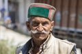 Portrait local old man in Manali, India