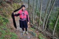 LONGSHENG PING AN, GUANGXI AUTONOMOUS REGION, CHINA Ã¢â¬â CIRCA JUNE 2016: Portrait of the long hair woman from ethnic minority Yao