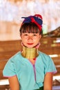 Portrait of a Long Necked Tribe Woman