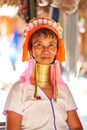 Portrait of a Long Necked Tribe Woman