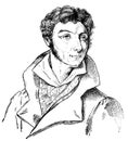 Portrait of Lorenz Oken - a German naturalist, botanist, biologist, and ornithologist.
