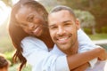 Portrait Of Loving African American Couple In Countryside Royalty Free Stock Photo