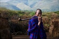 Portrait of maasai man.