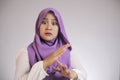 Muslim Woman Making Time Out Gesture