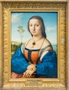 Portrait of Maddalena Doni, done by Raffaello Sanzio da Urbino or Raphael