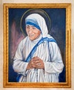 Portrait of Madre Teresa di Calcutta or Saint Lucy