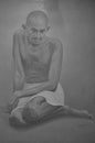 Portrait of Mahatma Ghandi at the Ghandi-Museum in Ahmedabad City