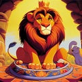 Majestic King of the Jungle, Made with Generative AI