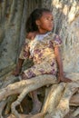 Portrait of a malagasy girl Royalty Free Stock Photo