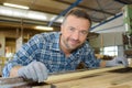 Portrait of male carpenter Royalty Free Stock Photo