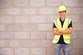 Portrait Of Male Construction Worker On Building Site Royalty Free Stock Photo