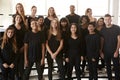 Portrait Of Male And Female Students Singing In Choir At Performing Arts School Royalty Free Stock Photo