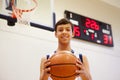 Portrait Of Male High School Basketball Player Royalty Free Stock Photo