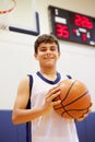 Portrait Of Male High School Basketball Player Royalty Free Stock Photo