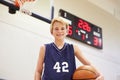 Portrait Of Male High School Basketball Player Royalty Free Stock Photo