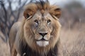 portrait Male lion. Royalty Free Stock Photo