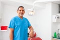 Portrait of a male middle -aged dentist at his office Royalty Free Stock Photo