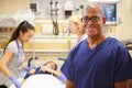 Portrait Of Male Nurse Working In Emergency Room Royalty Free Stock Photo