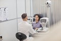 Young Woman in Opthalmologist Office