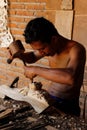 Portrait of a man who made wood carvings