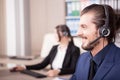 Portrait of man from customer support line in the office Royalty Free Stock Photo