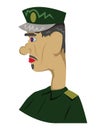 Portrait of a man in green uniform