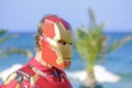 Portrait of a man in an iron man suit 6 Royalty Free Stock Photo