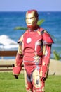 Portrait of a man in an iron man suit 1