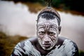 Portrait of a man from Karo tribe, Ethiopia