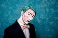 Portrait of a Man mime pop art