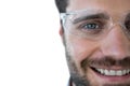 Portrait of man wearing protective eyewear Royalty Free Stock Photo