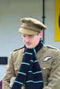 Portrait of Man in World War gear including scarf