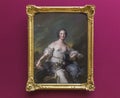 Portrait of marquise de Badlion by Jean-Marc Nattier Royalty Free Stock Photo