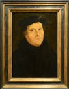 Martin Luther by Lucas Cranach the elder after 1528, Old Masters Collection Wuerth, Schwabisch Hall, Germany Royalty Free Stock Photo