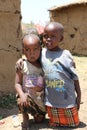 Portrait of massai kids